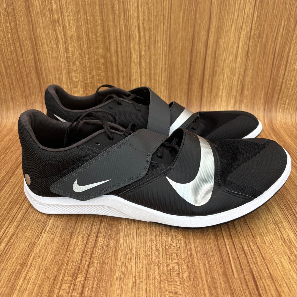 Nike Zoom Rival Jump Track Field Shoes Mens‎ 11.5 Black Silver DR2756-001 NEW